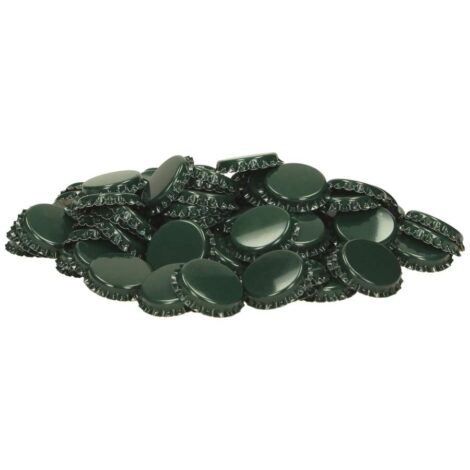 West Kin Look - Kroonkurk groen - 100 stuks 26 mm