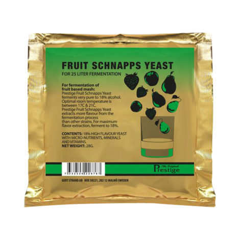 Prestige - Fruit en schnapps - Turbo gist / yeast - 67 g