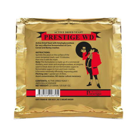 Prestige - WD Gist voor Whisky bereiding
