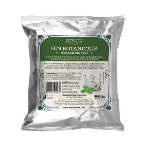 Still Spirits - Gin Botanicals - Mint leaf gin style - 62 g