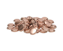 West Kin Look - Kroonkurk metalic - 100 stuks 26 mm