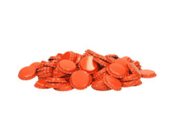 West Kin Look - Kroonkurk oranje - 100 stuks 26 mm