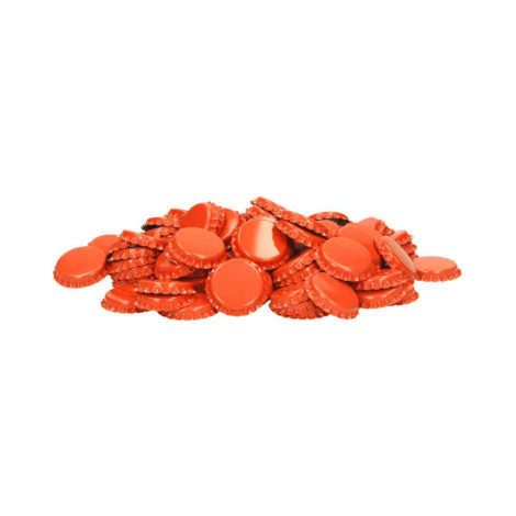 West Kin Look - Kroonkurk oranje - 100 stuks 26 mm