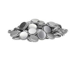 West Kin Look - Kroonkurk zilver - 100 stuks 26 mm