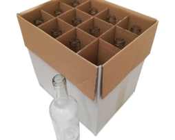 12 wijnflessen helder 75cl