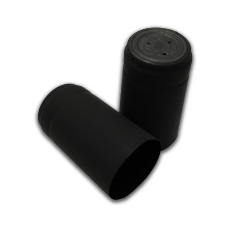 Krimpcapsules - Mat-zwart 30 stuks