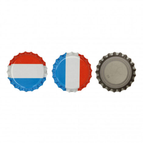 Kroonkurk NL vlag O2 absorberend - 100 stuks 26 mm
