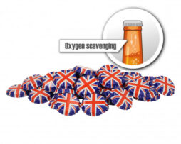 Kroonkurk UK vlag O2 absorberend - 100 stuks 26 mm