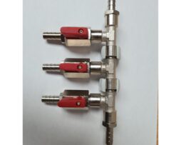 3 weg splitter C02 met 7 mm Slangtule