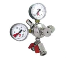 C02 drukregelaar tot 6 Bar -2 Uitgangen